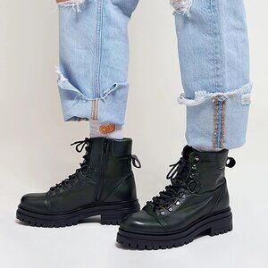 - New Miz Mooz Laight Black Combat Boots
